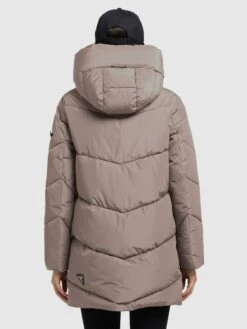 Khujo Winterjassen Winterjas Jordis 4 Dames Taupe -Khujo 00c7c65e71286a3b67c4b11802e753a9