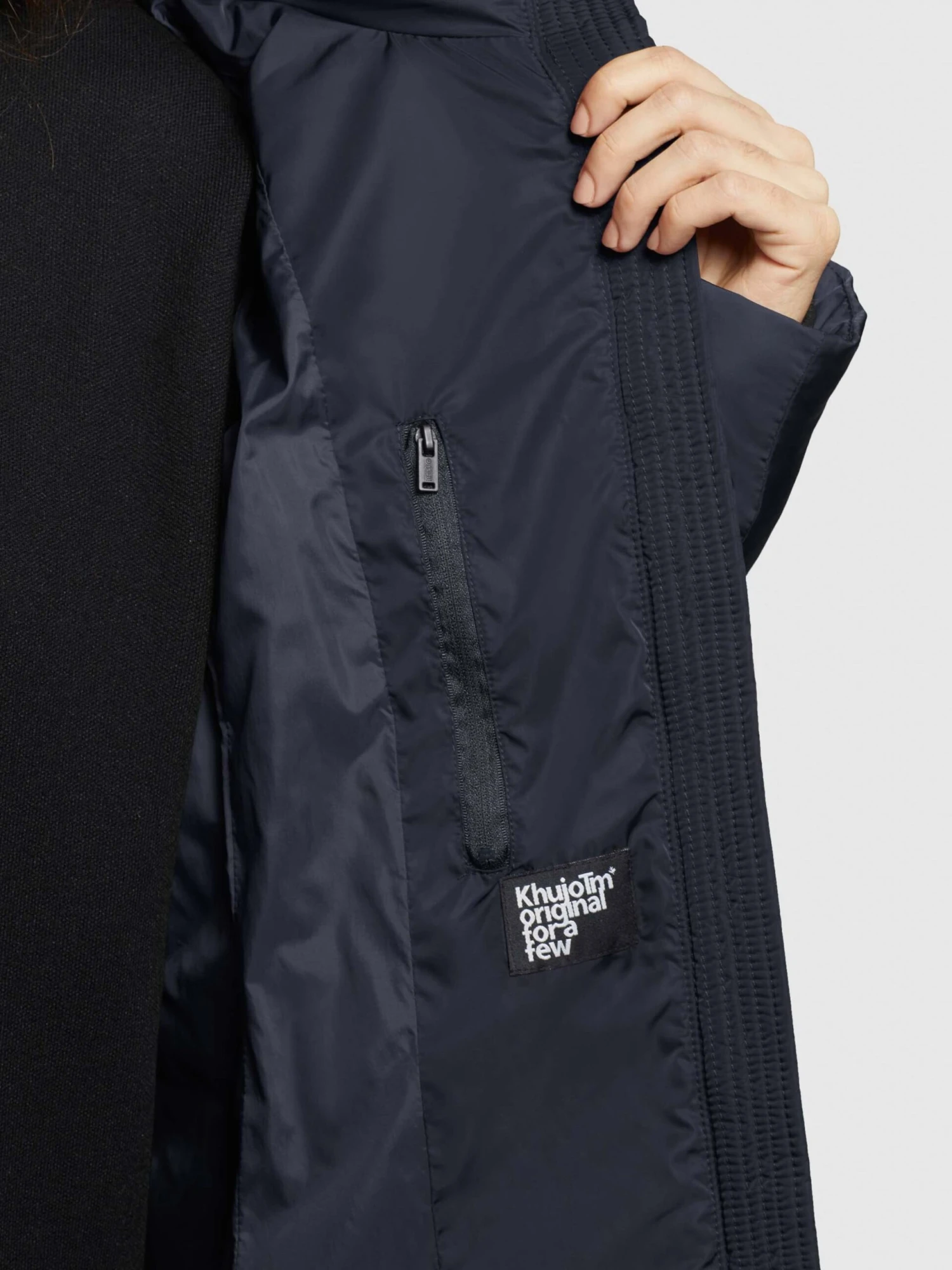 Khujo Wintermantels Wintermantel Dames Nachtblauw 10 Khujo Wintermantels Wintermantel Dames Nachtblauw - Afbeelding 8