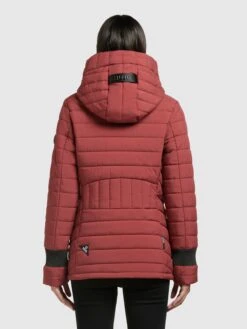 Khujo Winterjassen Winterjas Patt Dames Roestrood -Khujo 04f025044ed1da3eff742abc6af99deb