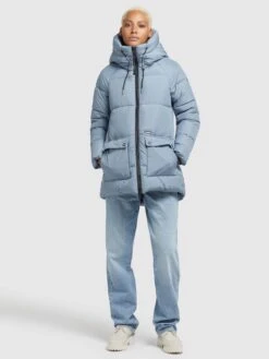 Khujo Tussenjassen Tussenjas Pheobe Dames Lichtblauw -Khujo 09116d3b2afbf2943625ad6bdc291e59