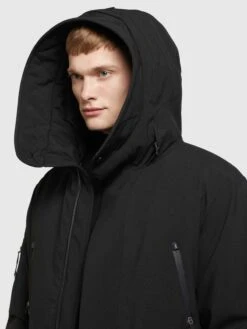 Khujo Wintermantels Winterjas Carl Heren Zwart -Khujo 0d1b9541bfeee543c076c39704f9f7d5