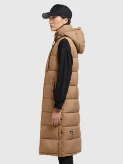 Khujo Bodywarmers Bodywarmer Tourin Dames Lichtbruin -Khujo 0e4718fce691226921f90afe91deaac9