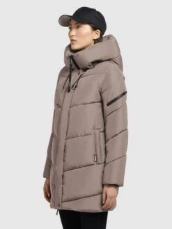 Khujo Winterjassen Winterjas Jordis 4 Dames Taupe -Khujo 10586c8758efdfc88e272f092e273a37