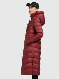 Khujo Winterjassen Winterjas Ingram Shine Dames Donkerrood -Khujo 12448e2b3ff60fb350ba10370f733827