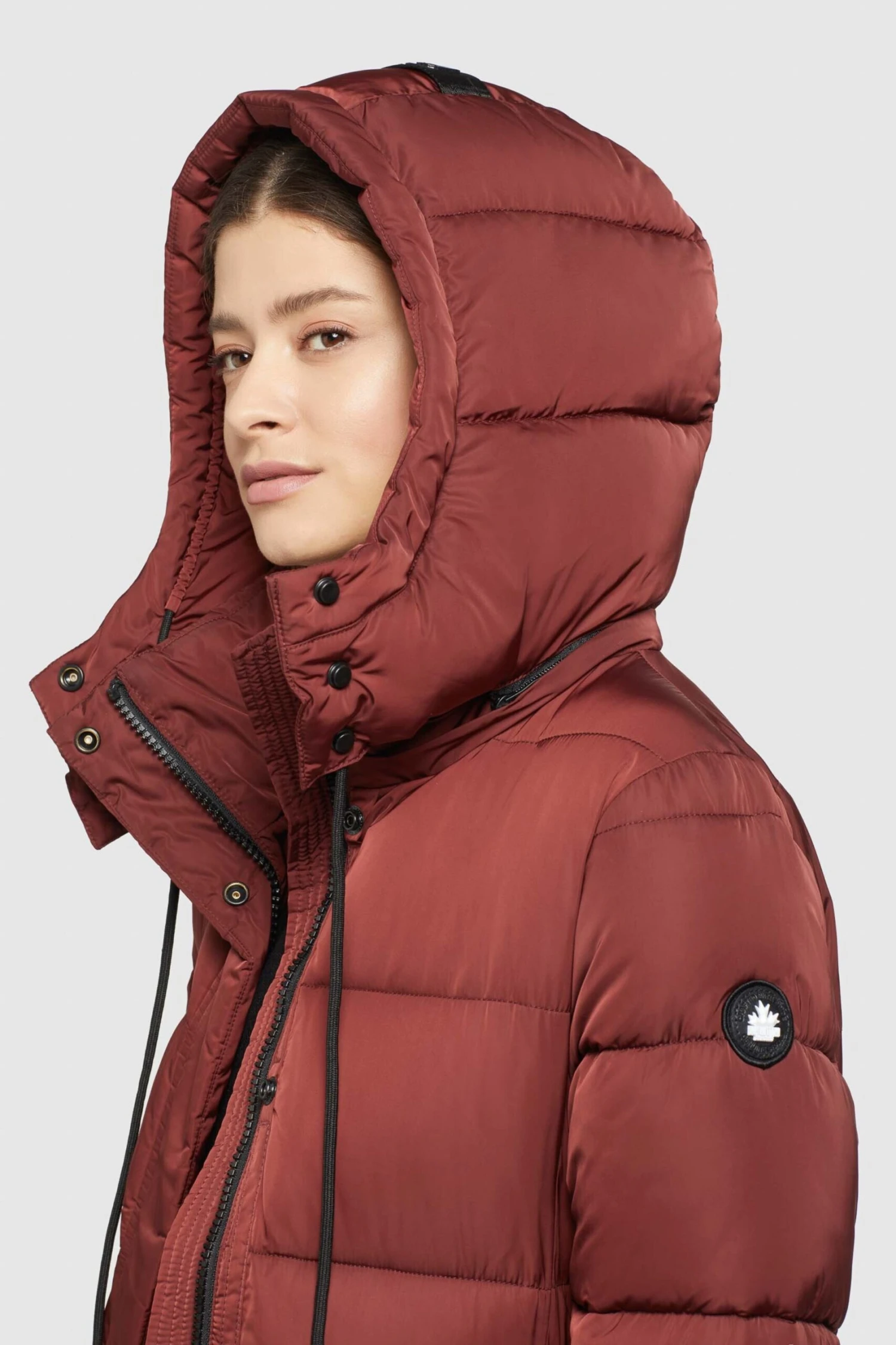 Khujo Wintermantels Wintermantel HAZELLE Dames Roestrood 9 Khujo Wintermantels Wintermantel HAZELLE Dames Roestrood - Afbeelding 7