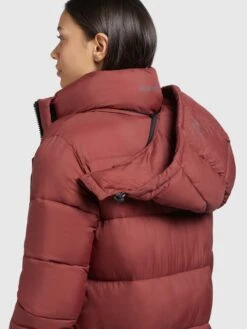 Khujo Wintermantels Wintermantel Corinna Dames Roestrood -Khujo 1b87d5eee51c24ad9f3c22c6a018e324