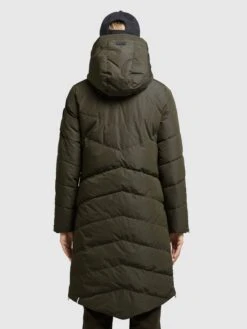 Khujo Wintermantels Wintermantel Huba Dames Donkergroen -Khujo 20c8d3251c4604223d56715cded34801