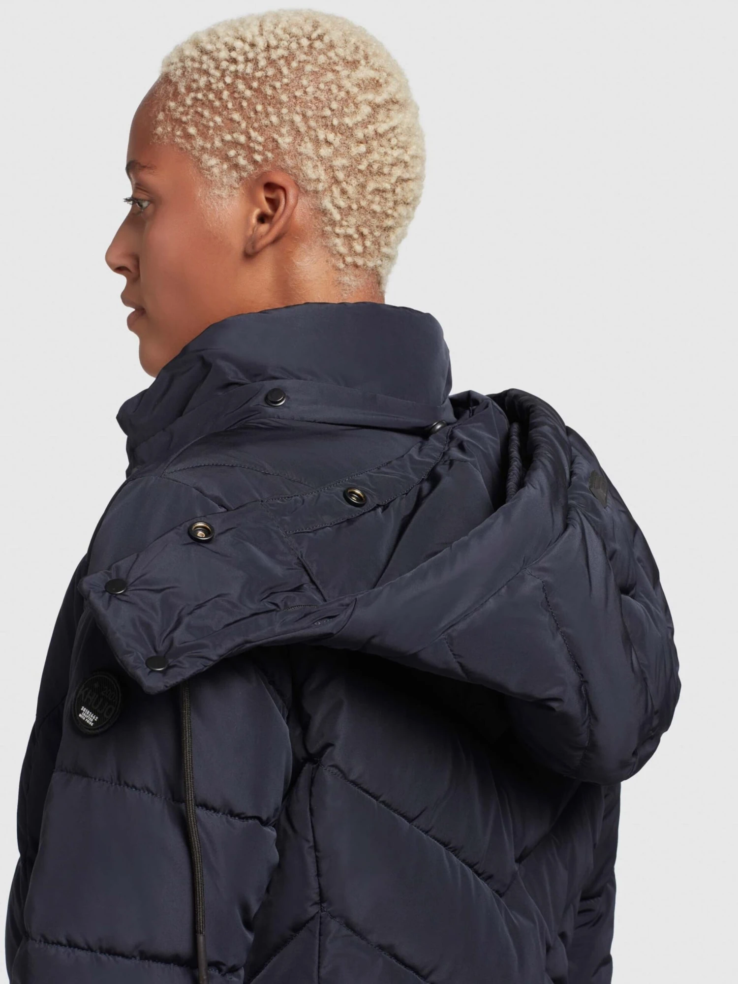 Khujo Korte Mantels Wintermantel Cups Dames Marine 10 Khujo Korte Mantels Wintermantel Cups Dames Marine - Afbeelding 8