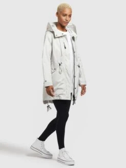 Khujo Parkas Tussenparka Dayes Dames Offwhite -Khujo 24b125c1985323caebdb389c39656691