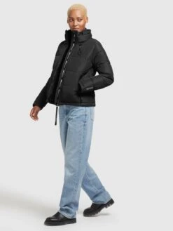 Khujo Winterjassen Winterjas Tuba Dames Zwart -Khujo 26681c8fd8c45da14b51c02d71adf14e