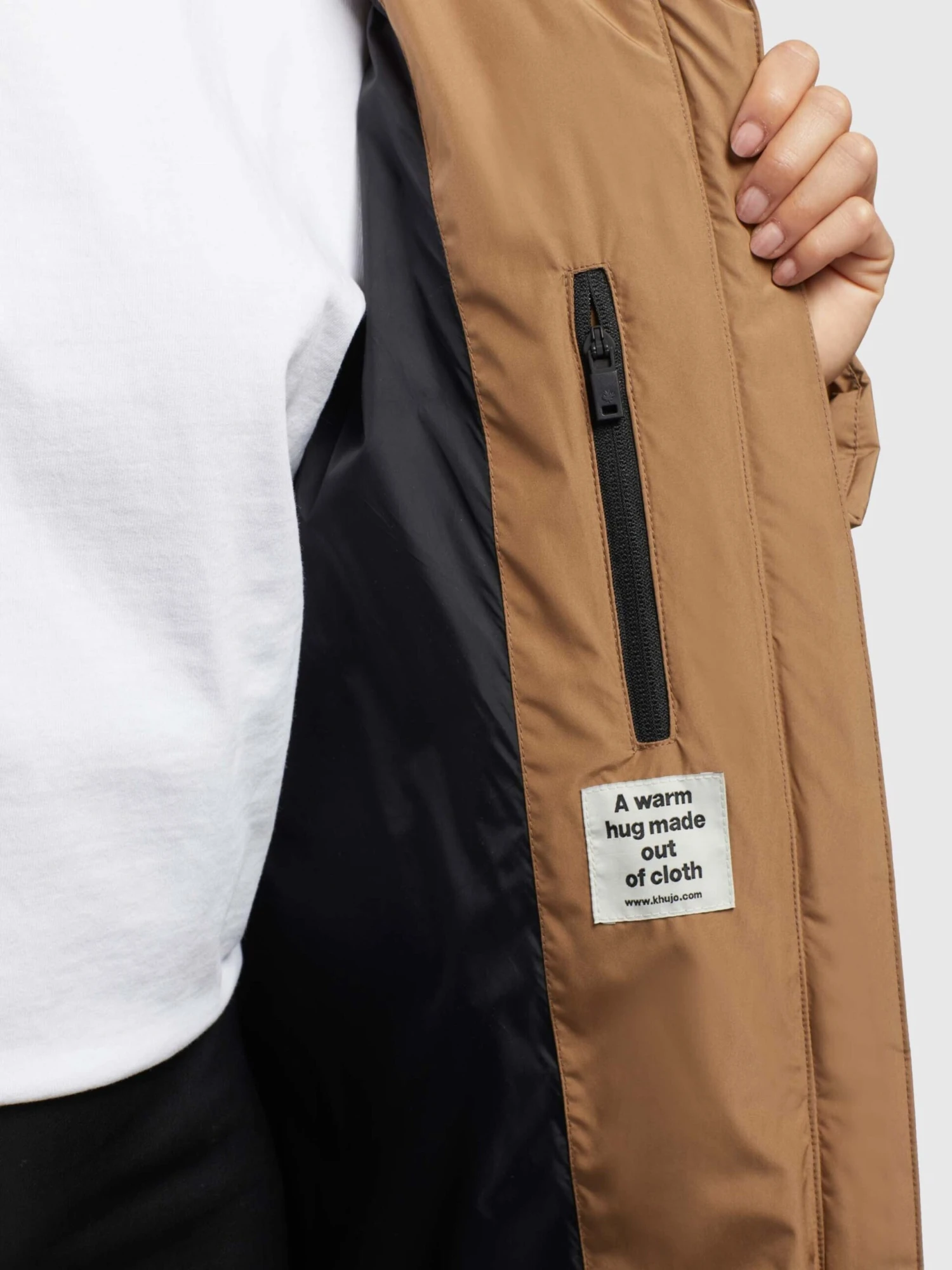 Khujo Wintermantels Wintermantel SOULANI2 Dames Lichtbruin 4 Khujo Wintermantels Wintermantel SOULANI2 Dames Lichtbruin - Afbeelding 2