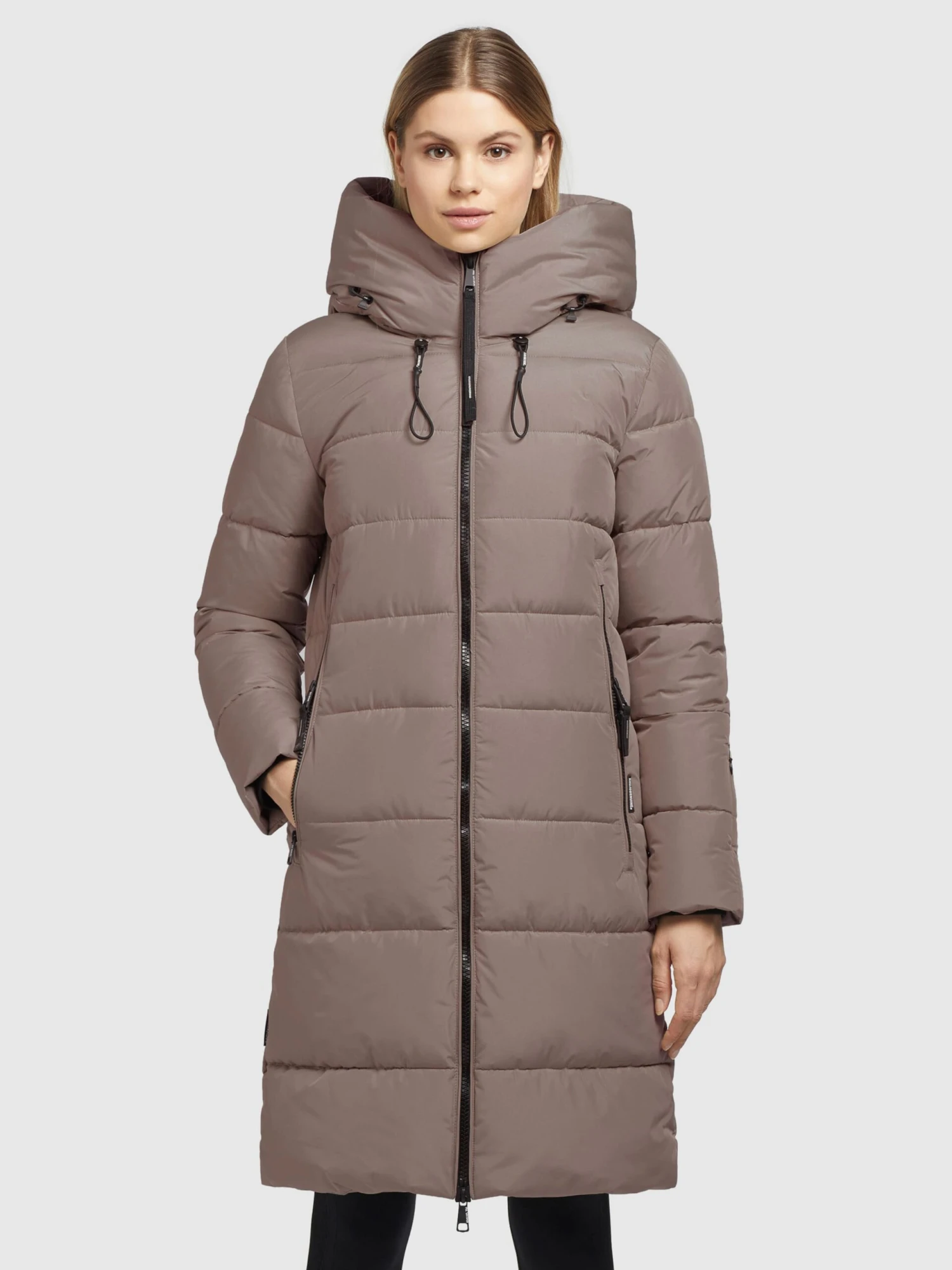 Khujo Wintermantels Wintermantel Jilias 3 Dames Bruin 4 Khujo Wintermantels Wintermantel Jilias 3 Dames Bruin - Afbeelding 2