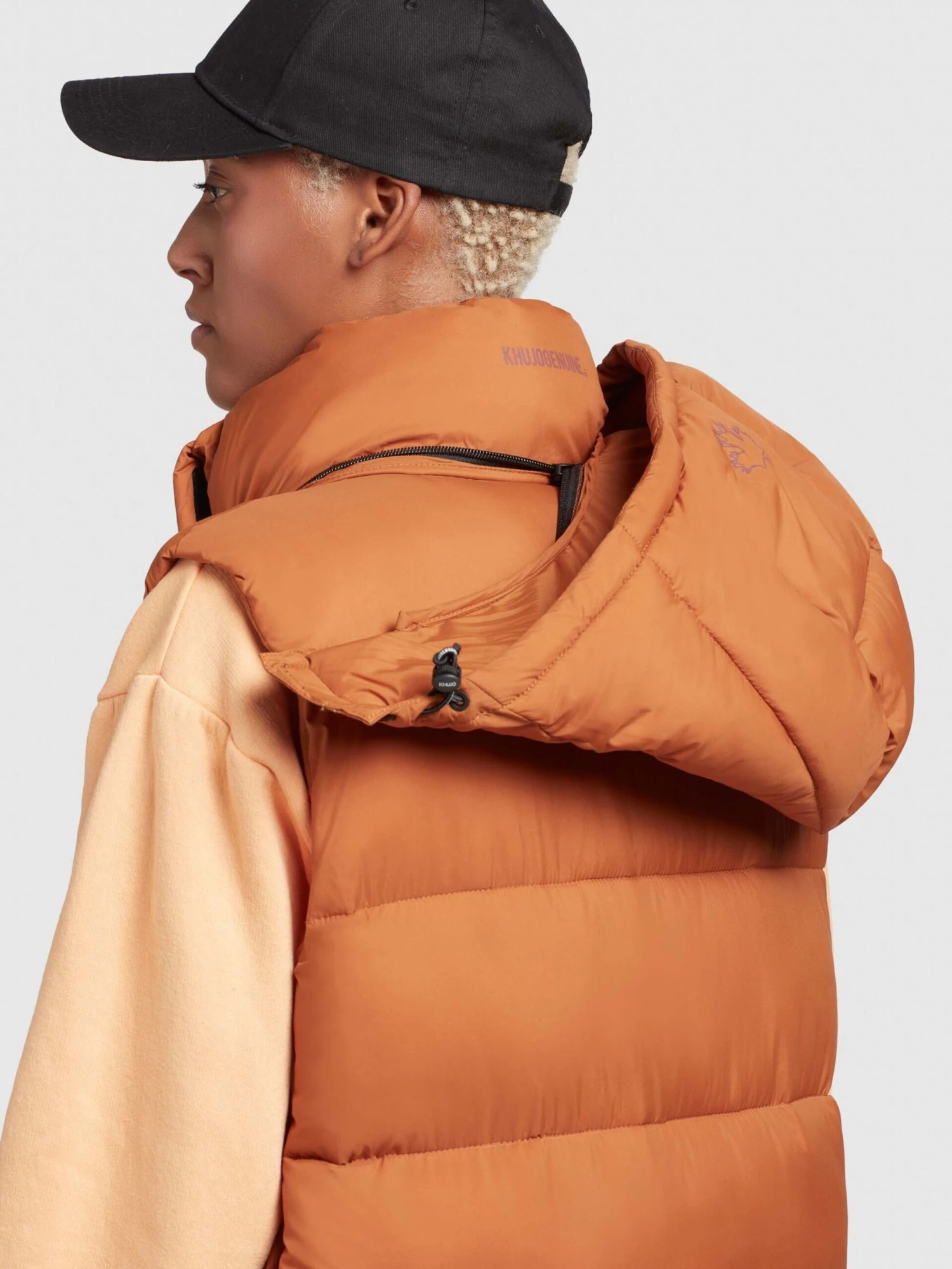 Khujo Bodywarmers Bodywarmer Magneta Dames Oranje 10 Khujo Bodywarmers Bodywarmer Magneta Dames Oranje - Afbeelding 8