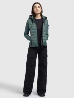 Khujo Outdoor Jassen Functionele Jas Ghita Dames Donkergroen -Khujo 2f91f12e4f01d90b8ca13f40a4092fae