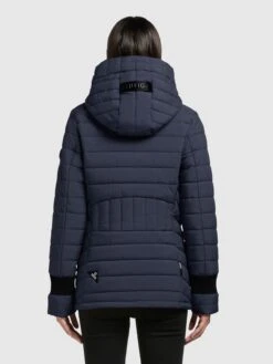 Khujo Winterjassen Winterjas Patt Dames Donkerblauw -Khujo 35387c49907e72236e4c749da17461a0