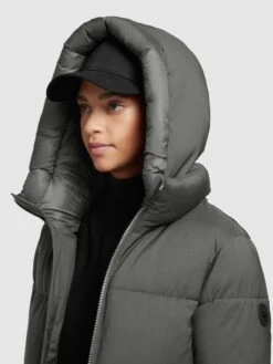 Khujo Wintermantels Wintermantel Aniva Dames Olijfgroen -Khujo 3b1b2b33959cb97cdb002e38ada2cafe