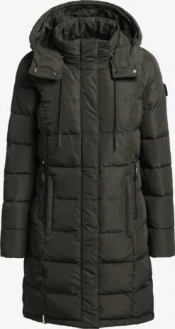 Khujo Korte Mantels Wintermantel Cups Dames Donkergroen