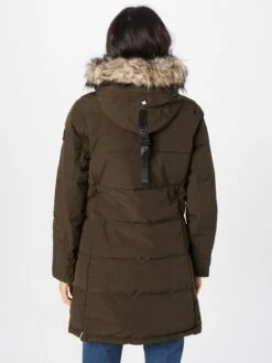 Khujo Wintermantels Wintermantel Cloren Dames Olijfgroen -Khujo 414ae48b2e280e5738d22dd589082121