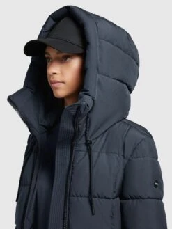 Khujo Wintermantels Wintermantel Deria Dames Donkerblauw -Khujo 467b2fbe2710d02bf612e83b390e8e57