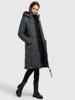 Khujo Wintermantels Wintermantel Aribay Dames Nachtblauw -Khujo 469596c551d817891b2beef1e41f2897