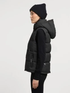 Khujo Bodywarmers Bodywarmer Eden Dames Zwart -Khujo 4a0d8d373f9d35bc7283c71674fdceb1