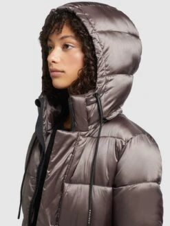 Khujo Wintermantels Wintermantel Julina Dames Taupe -Khujo 50fa37dd08015491545046b23821dad7