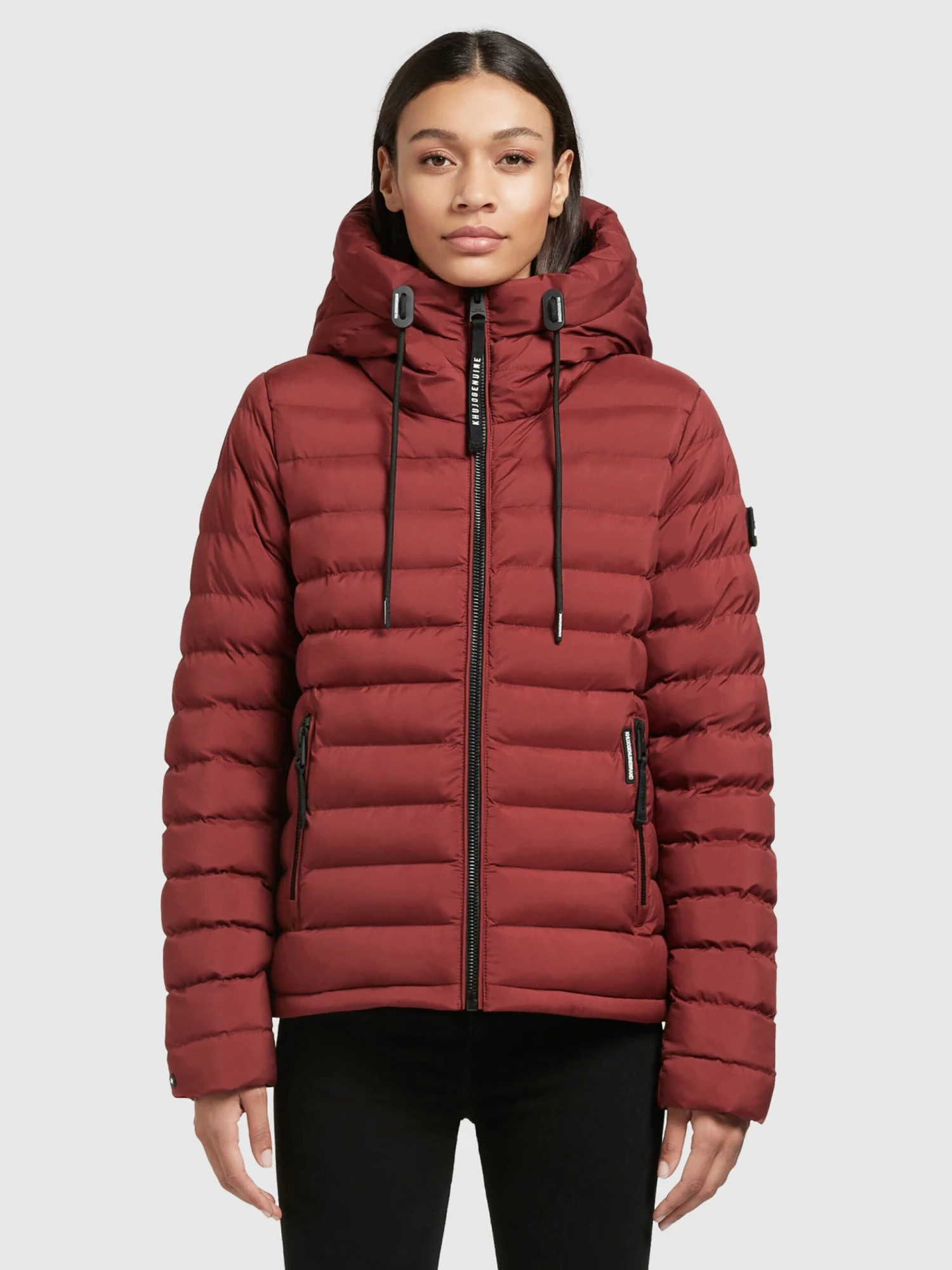 Khujo Tussenjassen Tussenjas Lovina Dames Donkerrood 4 Khujo Tussenjassen Tussenjas Lovina Dames Donkerrood - Afbeelding 2