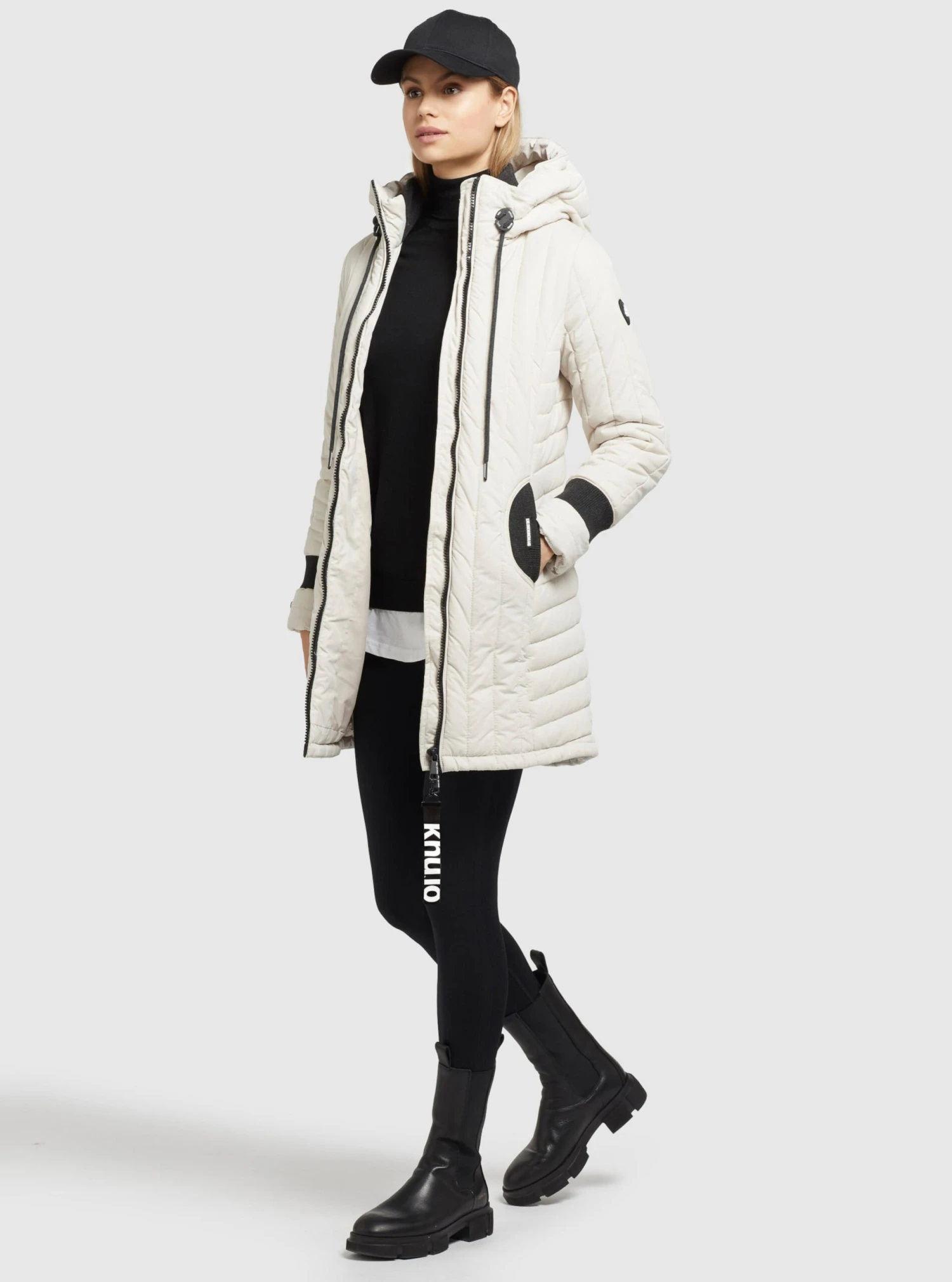 Khujo Tussenmantels Tussenmantel Jerry Dames Offwhite 8 Khujo Tussenmantels Tussenmantel Jerry Dames Offwhite - Afbeelding 6