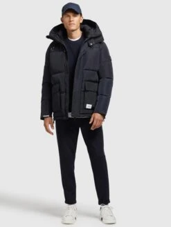 Khujo Winterjassen Winterjas Jedi Heren Donkerblauw -Khujo 5f026283df78d66aeef6f37404d462b4