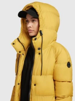 Khujo Wintermantels Wintermantel Dames Goudgeel -Khujo 606fd9e8e685a36c32a652ff688f58c2