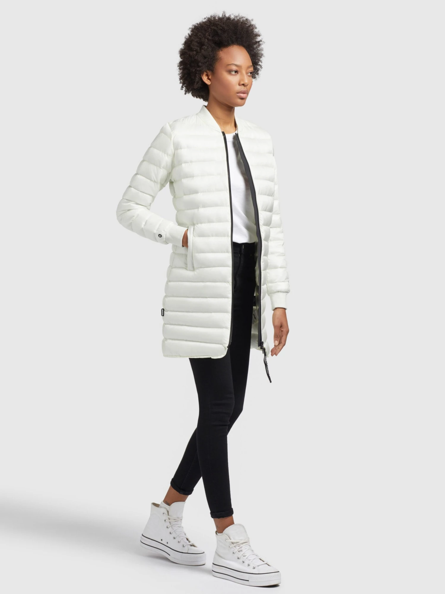 Khujo Winterjassen Winterjas Greta Dames Wit 8 Khujo Winterjassen Winterjas Greta Dames Wit - Afbeelding 6