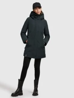 Khujo Winterjassen Winterjas Viona Dames Nachtblauw -Khujo 60a47007bfb3169fac054a5756aa9846
