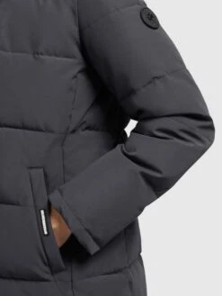 Khujo Wintermantels Wintermantel Rugg Dames Grafiet -Khujo 65c703f4344c997a5f280d42df9e6d3d