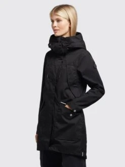 Khujo Parkas Tussenparka Aira 3 Dames Zwart -Khujo 668037aac8ac356d4b8c634bc1bbb110