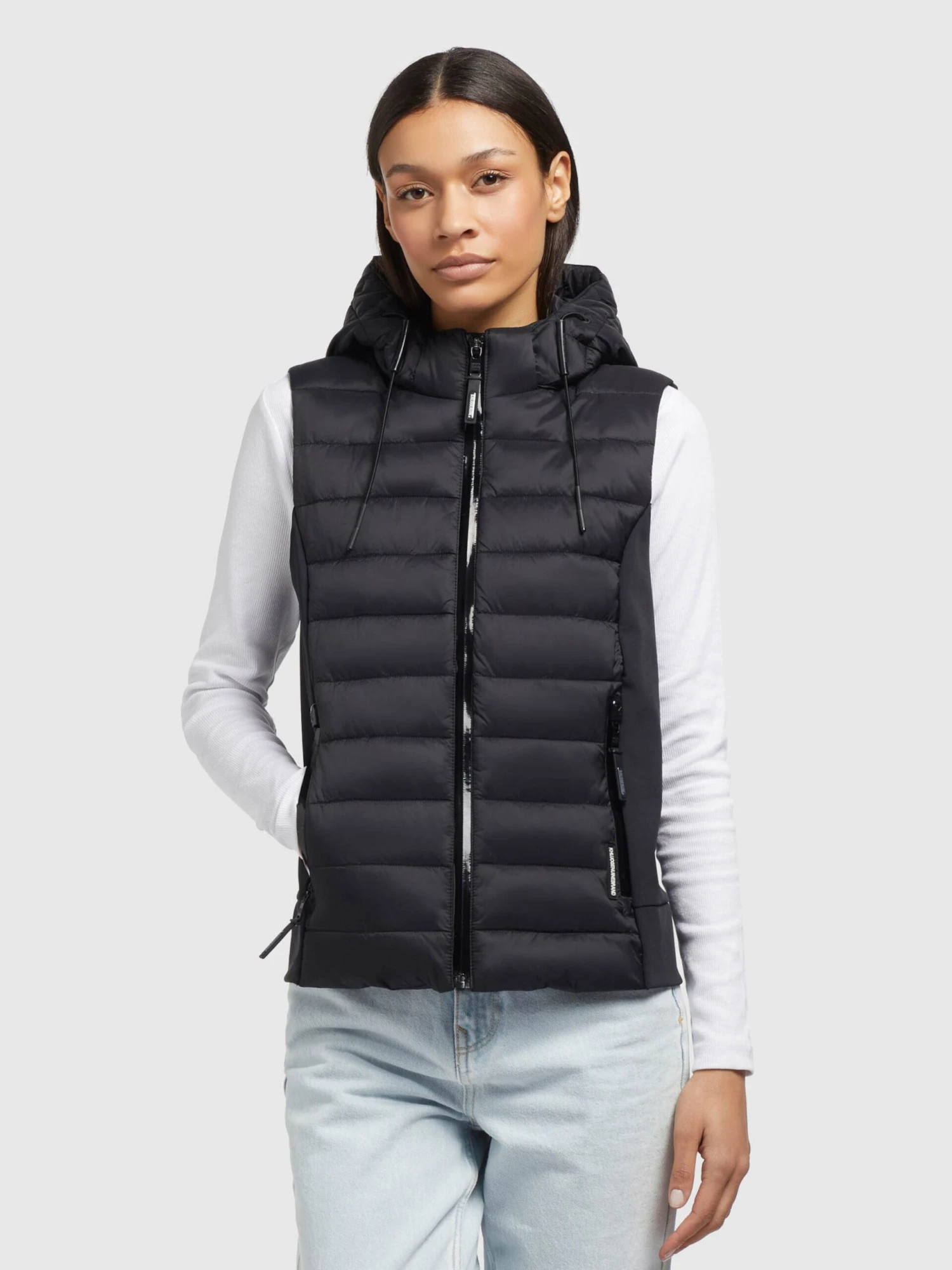 Khujo Bodywarmers Bodywarmer Fabia Matt Dames Zwart 4 Khujo Bodywarmers Bodywarmer Fabia Matt Dames Zwart - Afbeelding 2