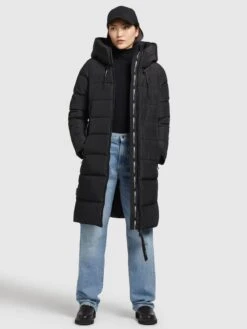 Khujo Wintermantels Wintermantel Jilias Dames Zwart -Khujo 67a7bc96466cf06ef8189c8c32c0e297