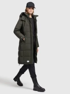 Khujo Wintermantels Wintermantel Cliv Dames Donkergroen -Khujo 6a7a7bdb4f8299176cd26a4ae57d1dc6