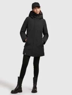 Khujo Winterjassen Winterjas Viona 3 Dames Zwart -Khujo 6cbb67ca8fe2a8c7143f138461d1f61a