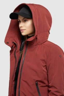 Khujo Winterjassen Winterjas Viona 3 Dames Roestrood -Khujo 6dddd7ee9b38c2ddc979d437ac5578ed
