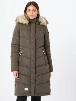 Khujo Wintermantels Wintermantel Lubeck Dames Groen -Khujo 70af23298985f83ba5af80e79608a018