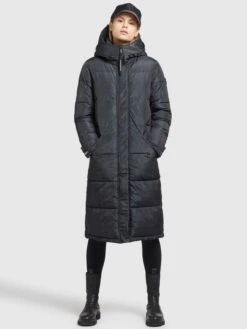 Khujo Wintermantels Wintermantel Dakota 2 Dames Nachtblauw -Khujo 71947895985a9be8e2cf639bdf9dd425