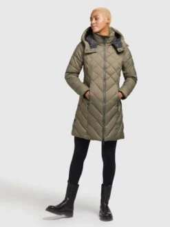 Khujo Tussenmantels Tussenmantel Aneth Dames Kaki -Khujo 75b0a54b11403afa1642afb75bf7e51e