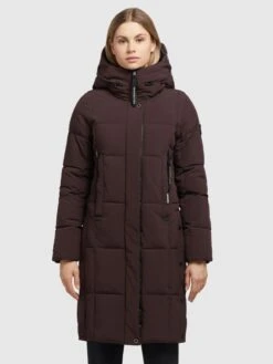 Khujo Tussenmantels Tussenmantel Namita Dames Wijnrood -Khujo 7627f3c95e44adedb0ece5fad2de6210