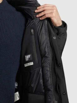 Khujo Winterjassen Winterjas Bizkit Heren Zwart -Khujo 7717a50aecf0ee3cb467836b5bef6aed