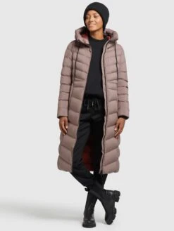 Khujo Wintermantels Wintermantel Ingram2 Dames Taupe -Khujo 77cab27232303c19b9335c6a2bb6a1da