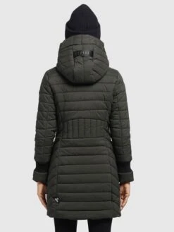 Khujo Wintermantels Wintermantel Nita Dames Kaki -Khujo 7ca0cd4ba24908ed549154580d6265ff