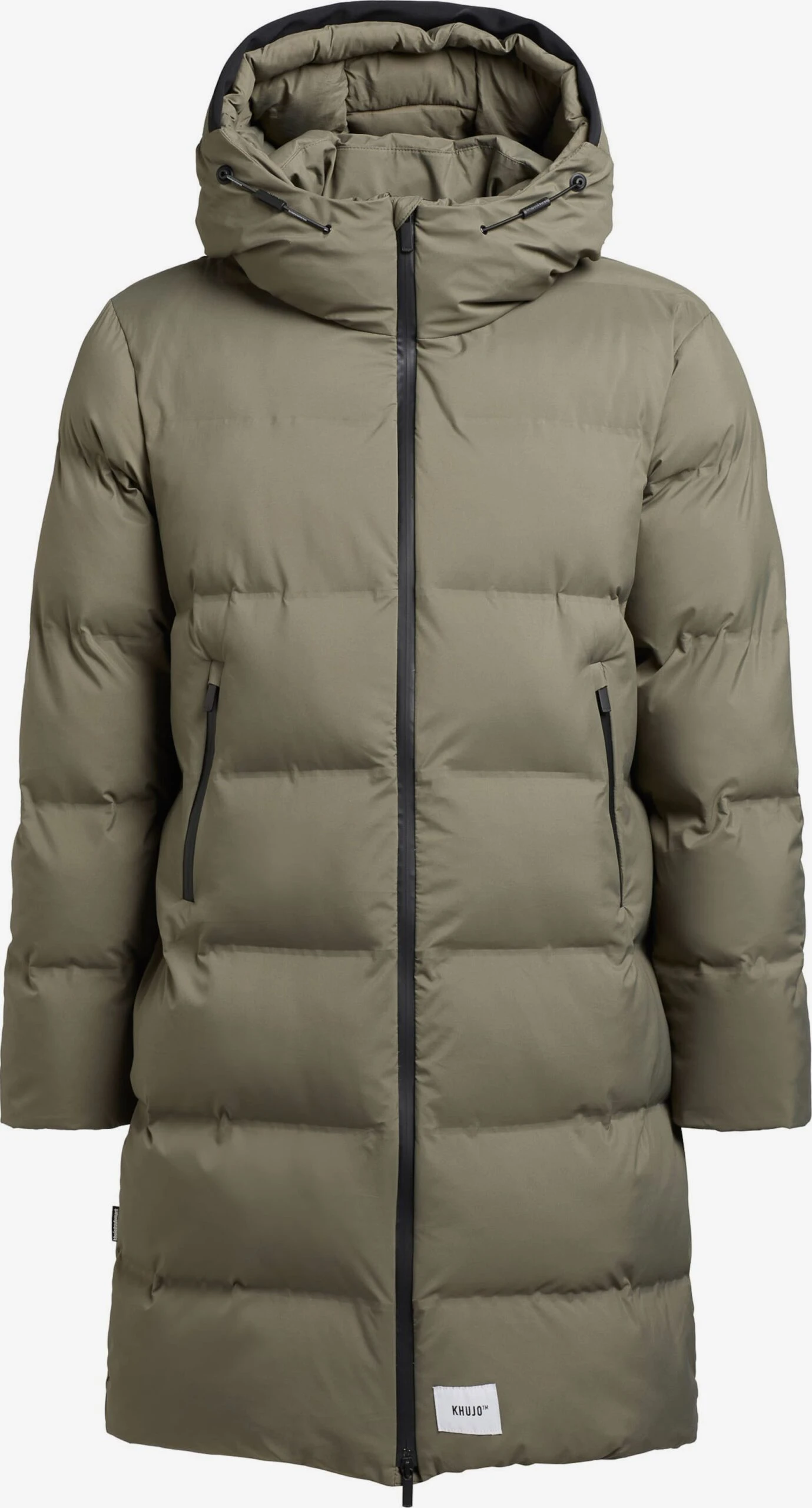 Khujo Wintermantels Winterjas Crew Heren Olijfgroen