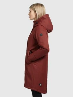 Khujo Parkas Tussenparka Dames Roestrood -Khujo 8018418f70722048f45ad2679968c070