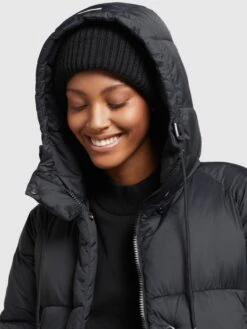 Khujo Wintermantels Wintermantel LAMERA Dames Zwart -Khujo 8882f473bf33ad728bc38f13266e30c6