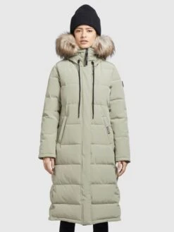 Khujo Wintermantels Wintermantel LOLL Dames Pastelgroen -Khujo 8abecbaf2d31fc787e865353246c3e8d